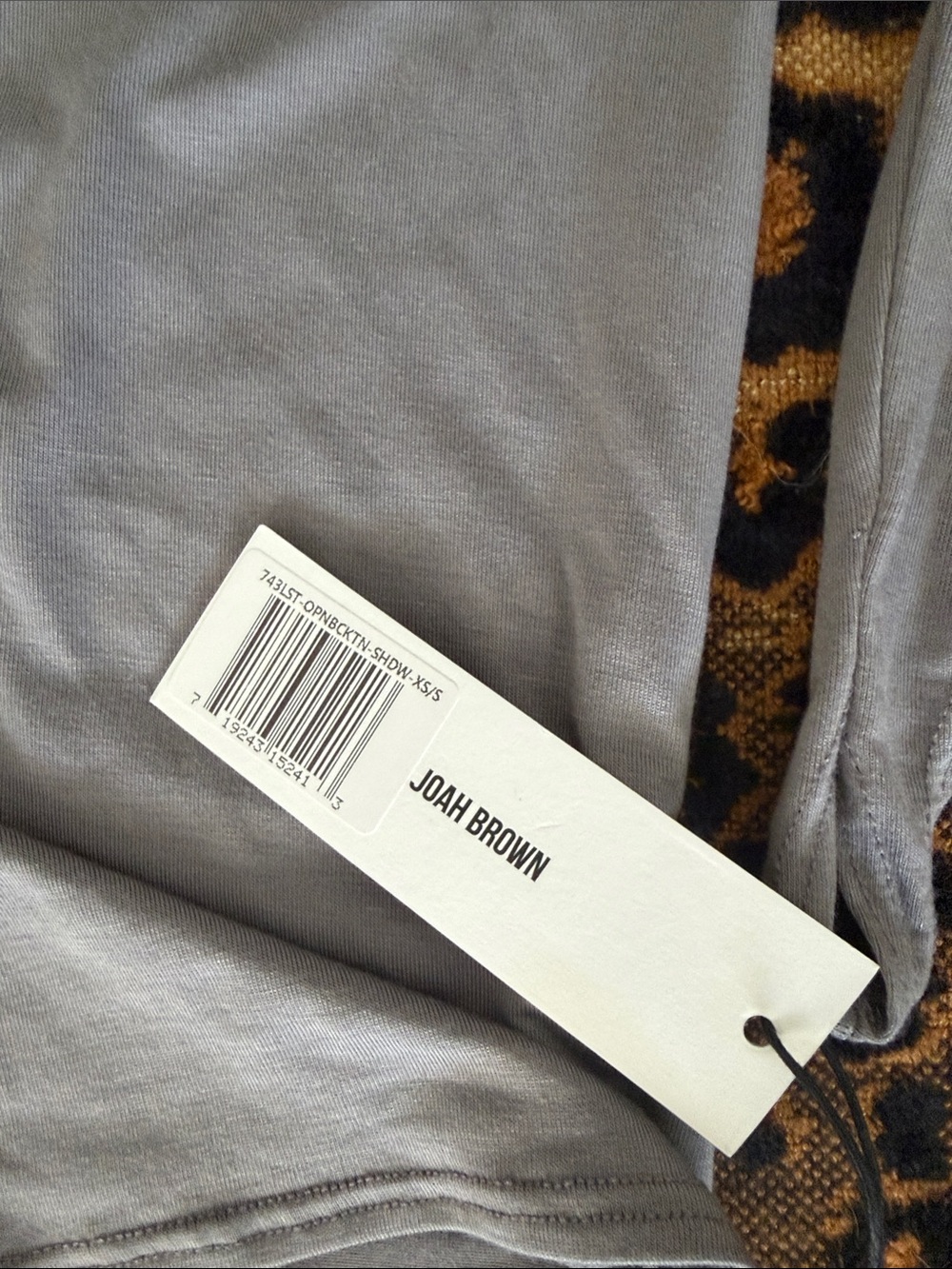 Joah Brown NWT đź’‹FINAL OFFERđź’‹Lightweight Gray Turtleneck Top - Picture 2 of 5